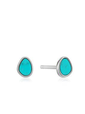 Ania Haie Turqoise "Tidal Wave" Sterling Silver Stud Earrings